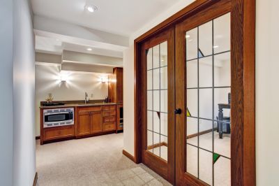 French Doors to an Office